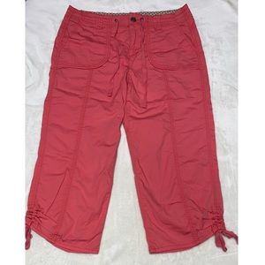 Pink Cargo Capri pants